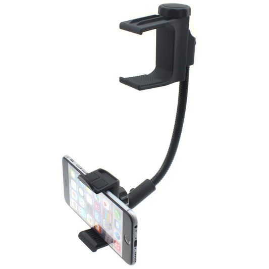 Car Mount Mirror Holder Rear View Swivel Cradle Stron Grip Compatible with Samsung Galaxy A70 - Samsung Galaxy A71 5G - Samsung Galaxy A9 - Samsung
