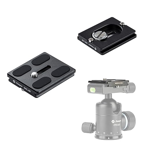 Fotopro 50mm arca Swiss Plate with 1/4 Inch Screw Universal Quick Release Plate for DSLR Camera Tripod Ball Head