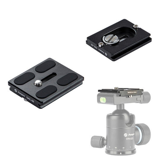 Fotopro 50mm arca Swiss Plate with 1/4 Inch Screw Universal Quick Release Plate for DSLR Camera Tripod Ball Head