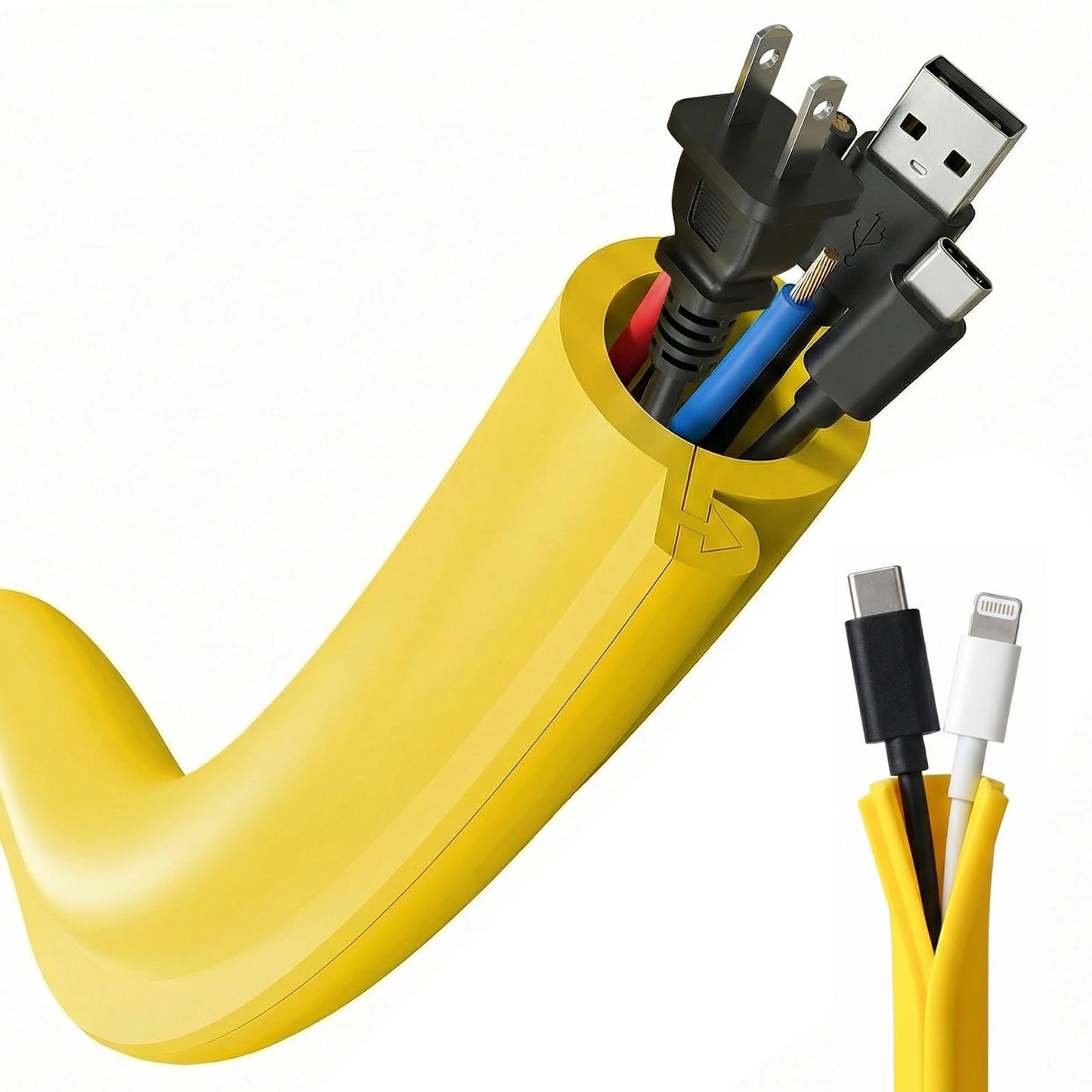Silicone Cable Cord Cover Protector, Flexible Wire Loom Tubing Cable Sleeve Cover Organizer for Protect Pet from Chewing - Cable Cord Insulation
