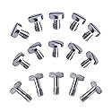 Xwell 1/4''-20 Slotted Screw, for Quick Release (QR) Plate or Camera Tripod Monopod (15 Pcs)