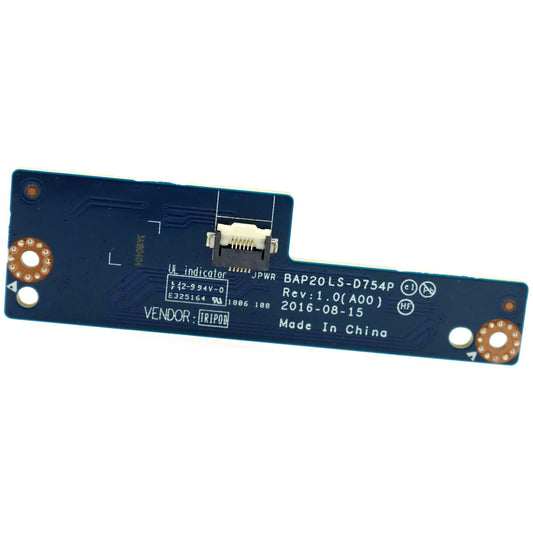 Deal4GO ON Off Power Button Board VIJP8 0VIJP8 BAP20 LS-D754P Replacement for Dell Alienware 15 R3 R4 17 R4 R5