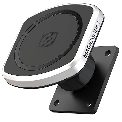Scosche MagicMount Pro2 Magnetic Car Cell Phone Holder with AMPS Mounting Plate for Scosche/ProClip Vehicle Specific Mount Bases, Phone Stand