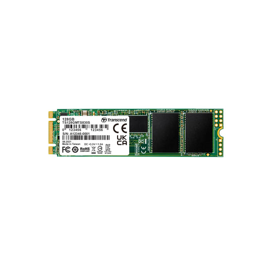 Transcend 128GB MTS830S M.2 SATA III 2280 SSD, Dram Cache, B+M Key