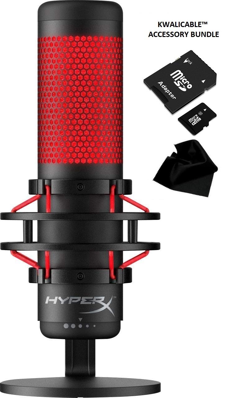 Newest HyperX - QuadCast USB Multi-Pattern Electret Condenser Microphone | 2020 Edition | for PS4, PC and Mac | Pop Filter | Anti-Vibration Shock