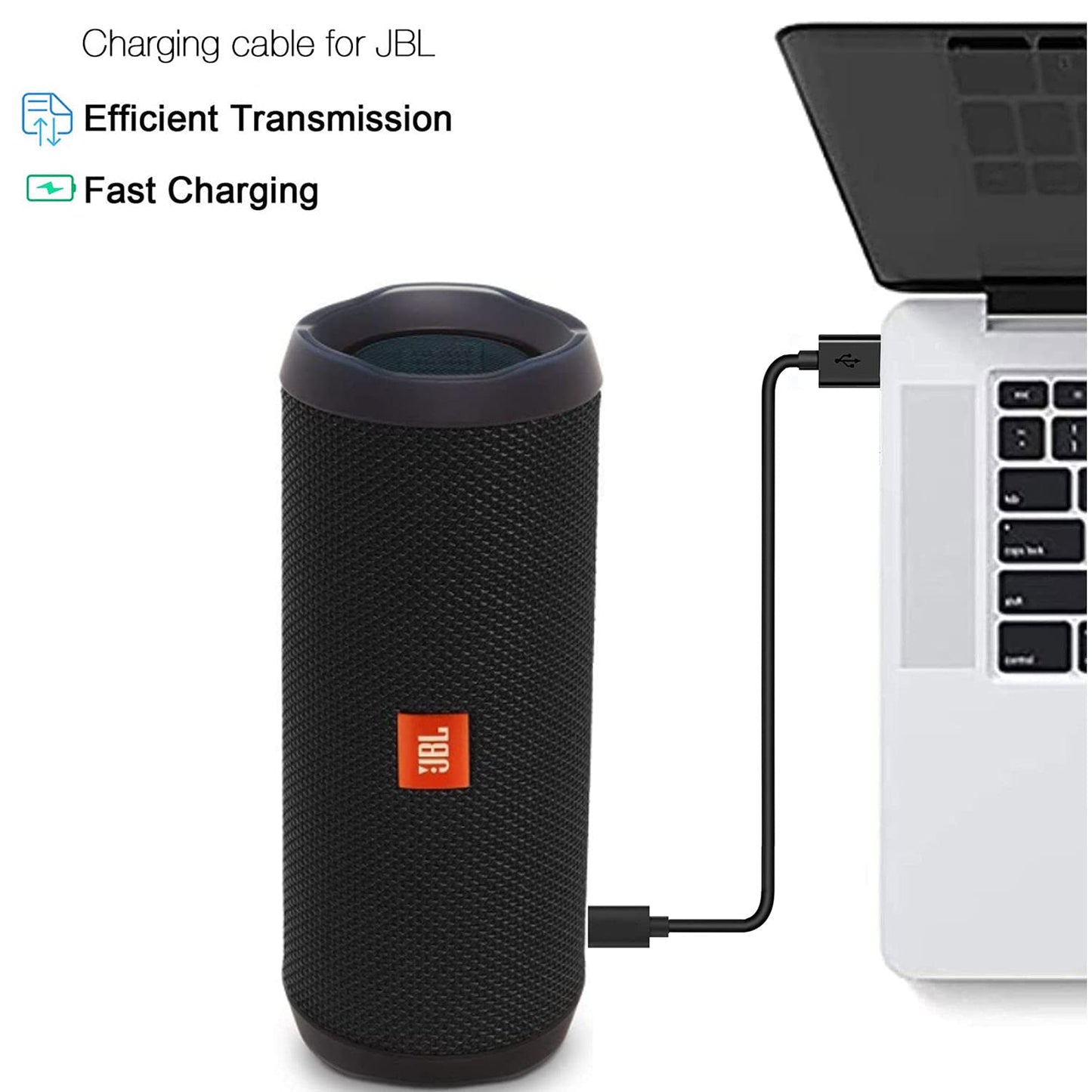Rahhaze Replacement Micro USB Charger Cord for JBL Clip 3, 2, JBL Flip 4, 3, 2, JBL Charge 3, 2, 2 Plus Waterproof Portable Bluetooth Speaker Charging