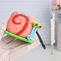 Yluirktfa Compatible with AirPods 4 Case Cover with Keychain & Cleaning Kit, for Apple AirPods 4th Generation Charging Case, 3D Cartoon Cute Soft