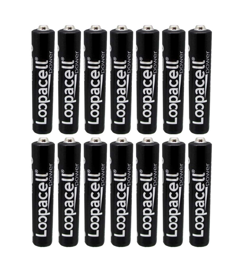 LOOPACELL 14 Pack of AAAA Alkaline Batteries. Fits Streamlight Flashlights