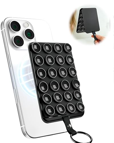 YIUS Magnetic Suction Phone Mount for MagSafe Case, Removable Sticky Phone Grip Holder for Hands-Free Makeup/Selfie/Live Streaming/Vlog for TikTok