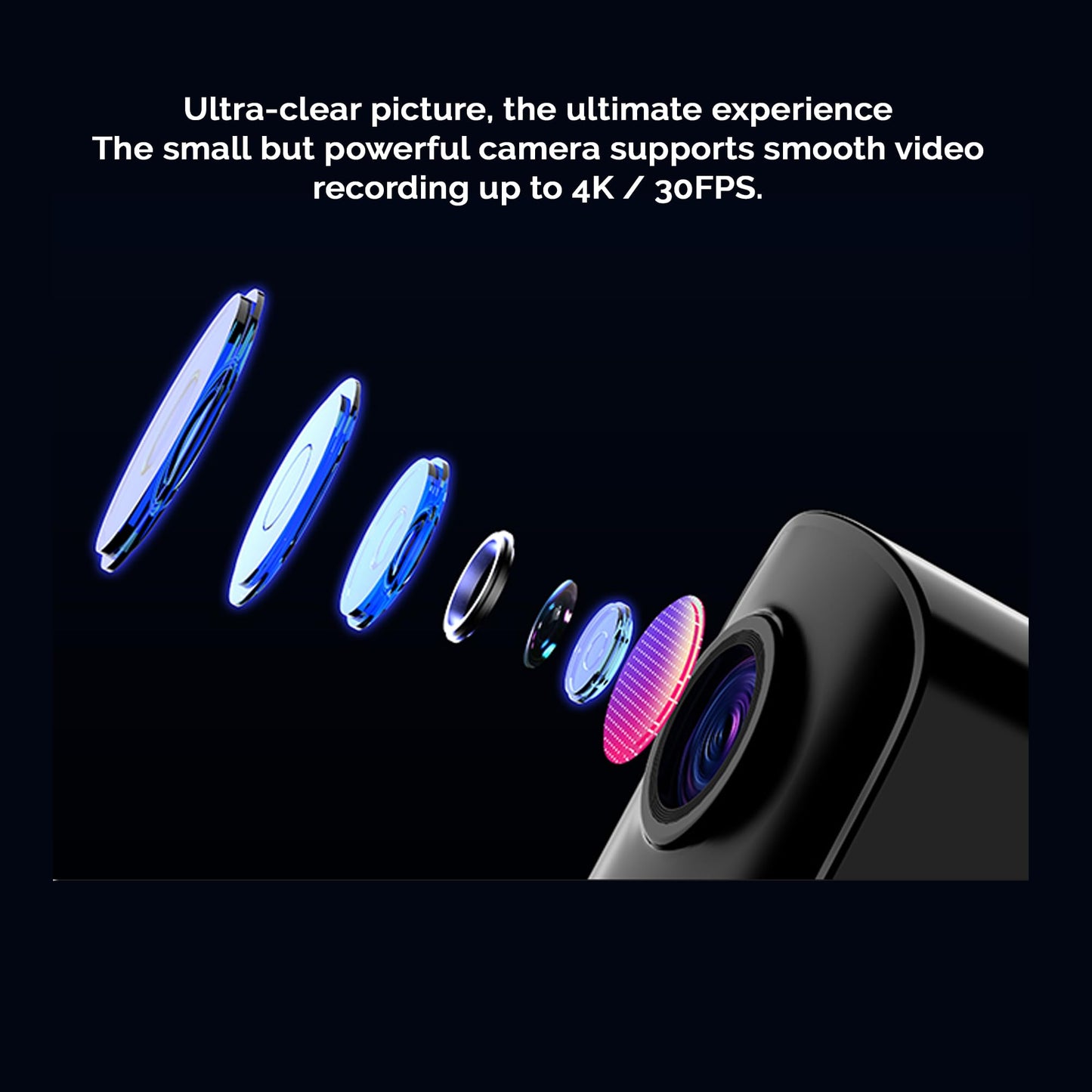 SJCAM C100 Plus Action Camera in Pink with 4K Video, EIS Stabilization, and Audio Recording, Bundle Including: 64GB Micro SD Card, 50-in-1 Action Kit