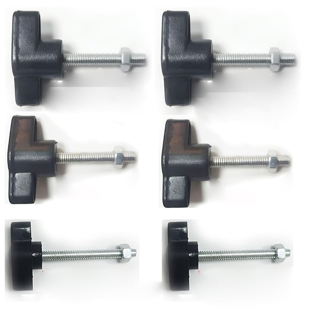 ThtRht 6 Pack Tripod Stand Height Adjustable Wing Knobs with Bolts Screws and Nuts Replacement Pole Tightening Knobs for Ipad Tripod Stand Tablet