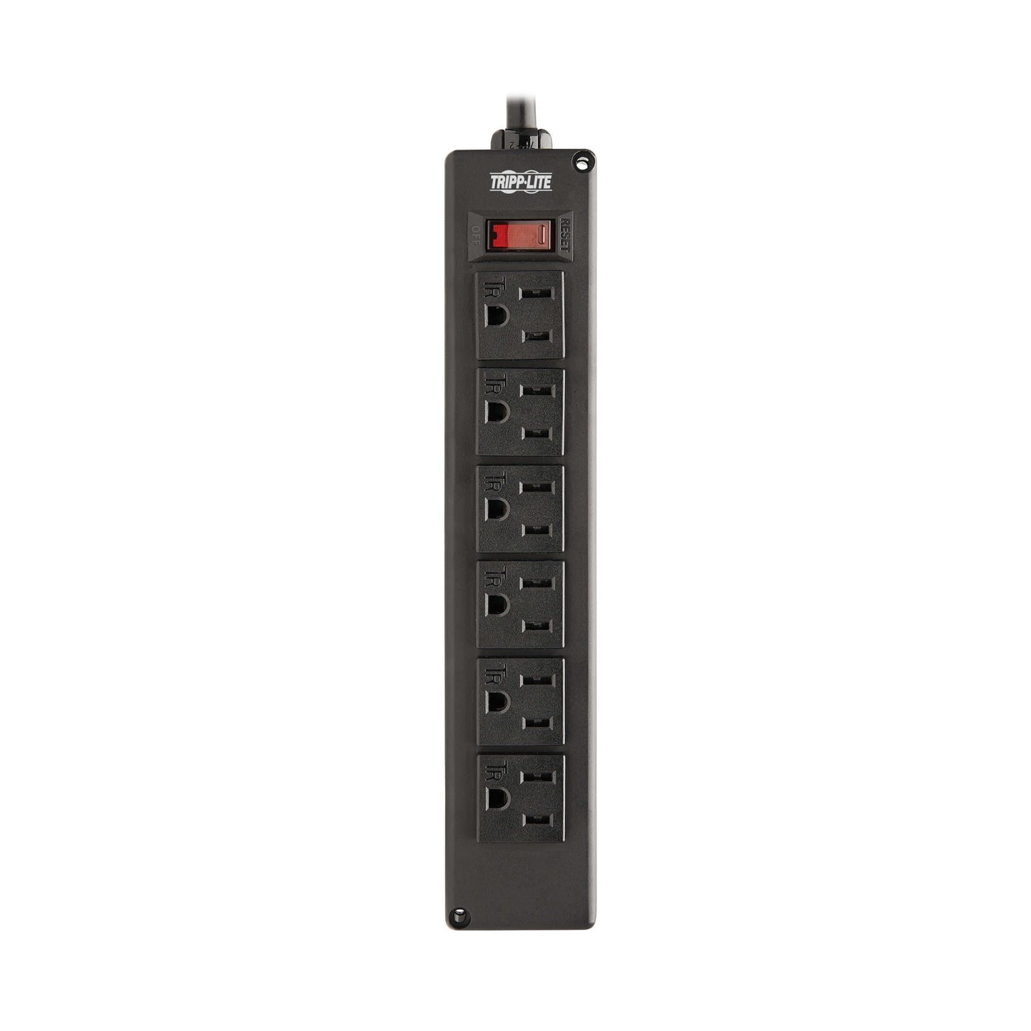 Tripp Lite Safe-IT Surge Protector with Coiled Power Cable, 6 Standard Outlets, Lighted On/Off Switch, 10 Foot Spiral Cord, 300 Joules, $10,000