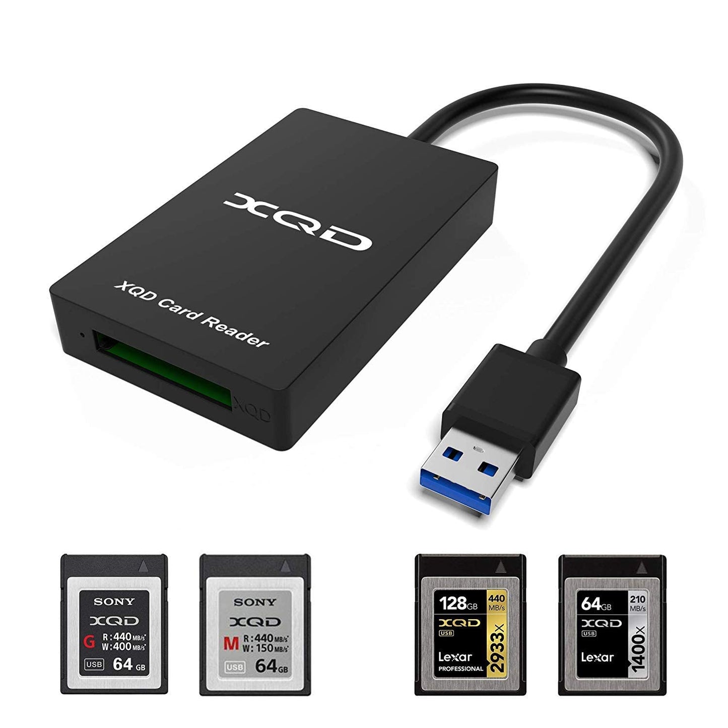 SD Card Reader for iPhone/iPad, [MFi Certified] USB C/Lightning to SD Card Adapter with SD TF Type-C USB 4 Slots, Camera Card Viewer Memory Card