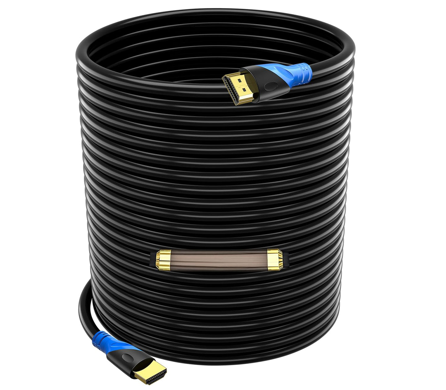 Rommisie 4K HDMI 100 FT Cable (HDMI 2.0,18Gbps) Ultra High Speed Gold Plated Connectors,Ethernet HDMI Cord, 4K@60HZ 2K 1080P 3D ARC Compatible