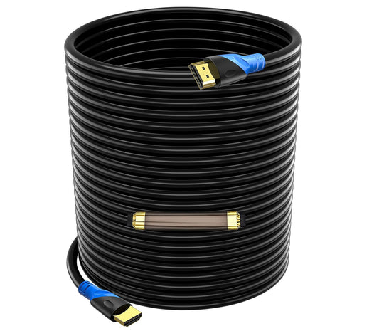 Rommisie 4K HDMI 100 FT Cable (HDMI 2.0,18Gbps) Ultra High Speed Gold Plated Connectors,Ethernet HDMI Cord, 4K@60HZ 2K 1080P 3D ARC Compatible
