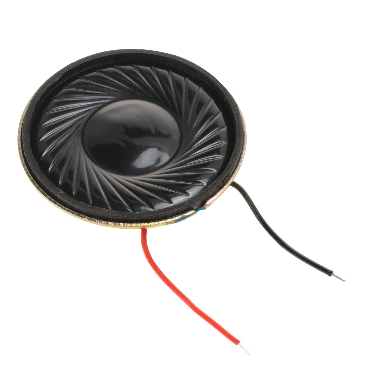 YXQ 1W 8 Ohm Micro Internal Speaker Loudspeaker 2800Hz 31mm Dia Round Metal Shell Wire (4Pcs)