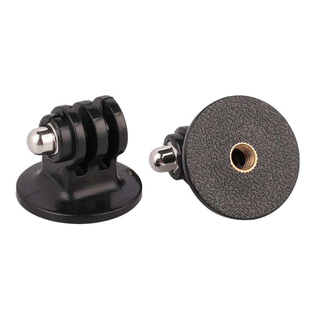 Alsukeay Tripod Adapter Mount with 1/4" Screw Camera Adapter Compatible with GoPro Hero 10 9 8 7 6 5 4 3 3+ 2 1 Session Black Silver SJ4000 SJ5000