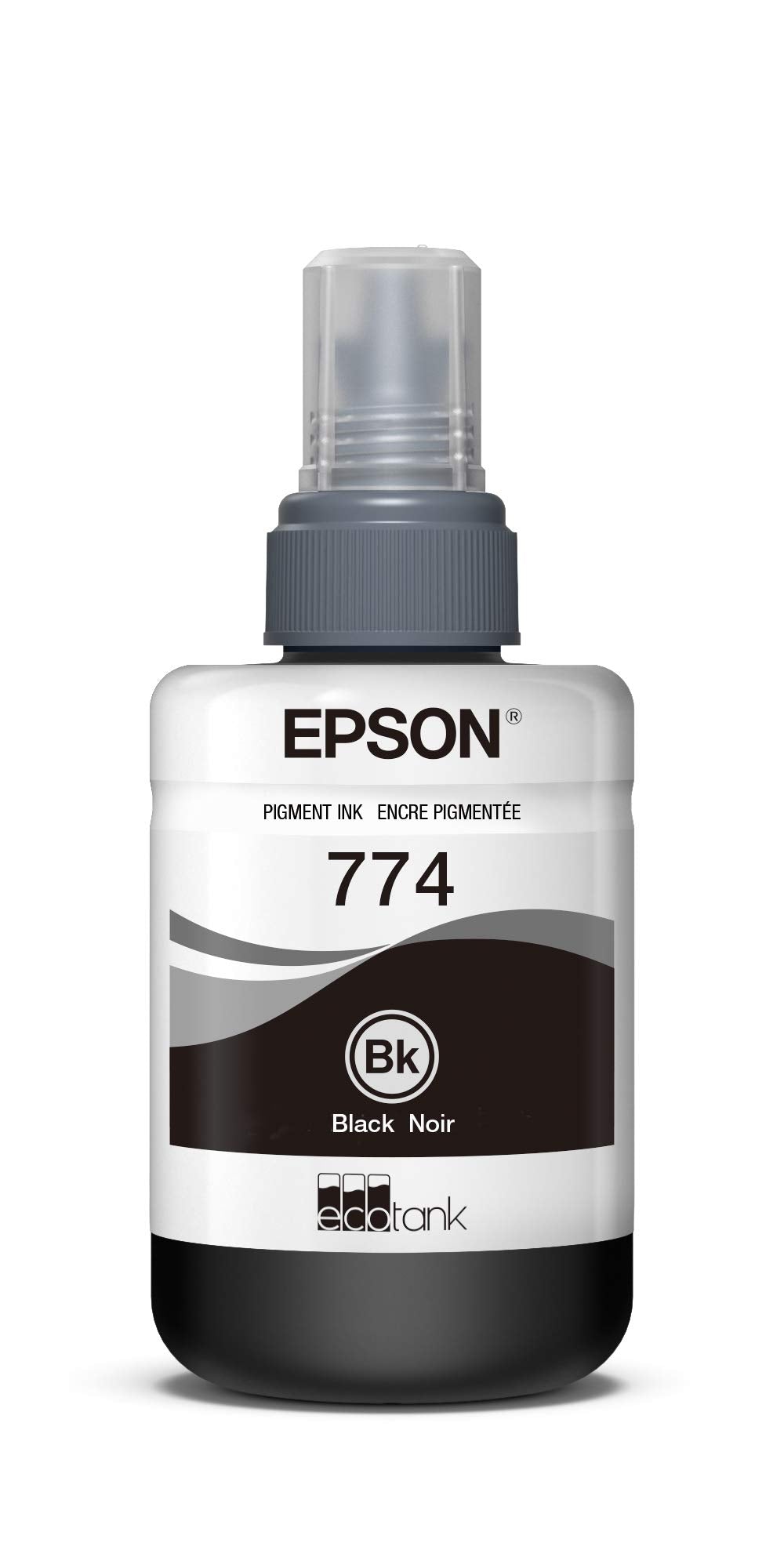 Epson 774 EcoTank Ink Ultra-high Capacity Bottle Black (T774120-S) Works with ET-4550, 3600, 16500