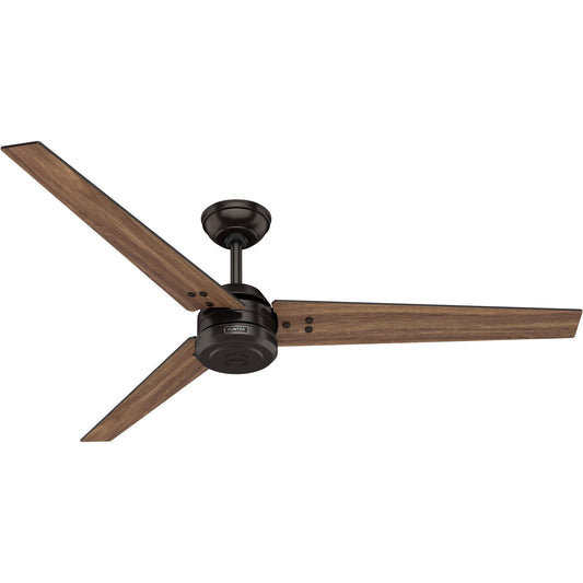 Hunter Fan 60 inch Ceiling Fan with No Light, Outdoor or Indoor Bronze Ceiling Fan with 3 Blades for Porch, Living Room, Office, Kitchen, Garage