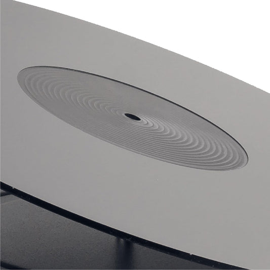Hudson Hi-Fi Acrylic Turntable Mat - 11.75” Anti-Static Turntable Slipmat with Label Recess - 1/8” Thick Acrylic Platter Mat for Vinyl LP Record