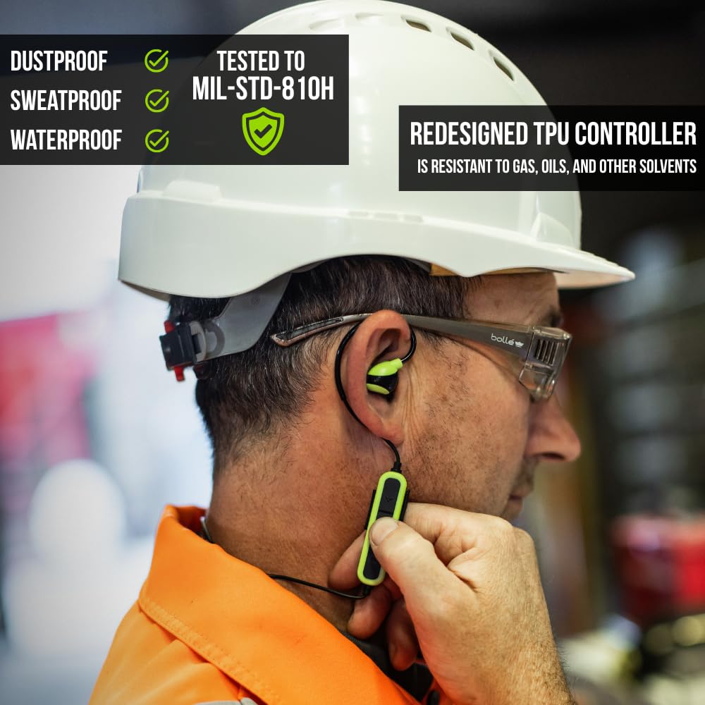 ISOtunes PRO Aware 2.0 Bluetooth Hearing Protection with Aware Technology: OSHA Approved Earbuds with 15 Hour Battery Life, Bluetooth Ear Protection…