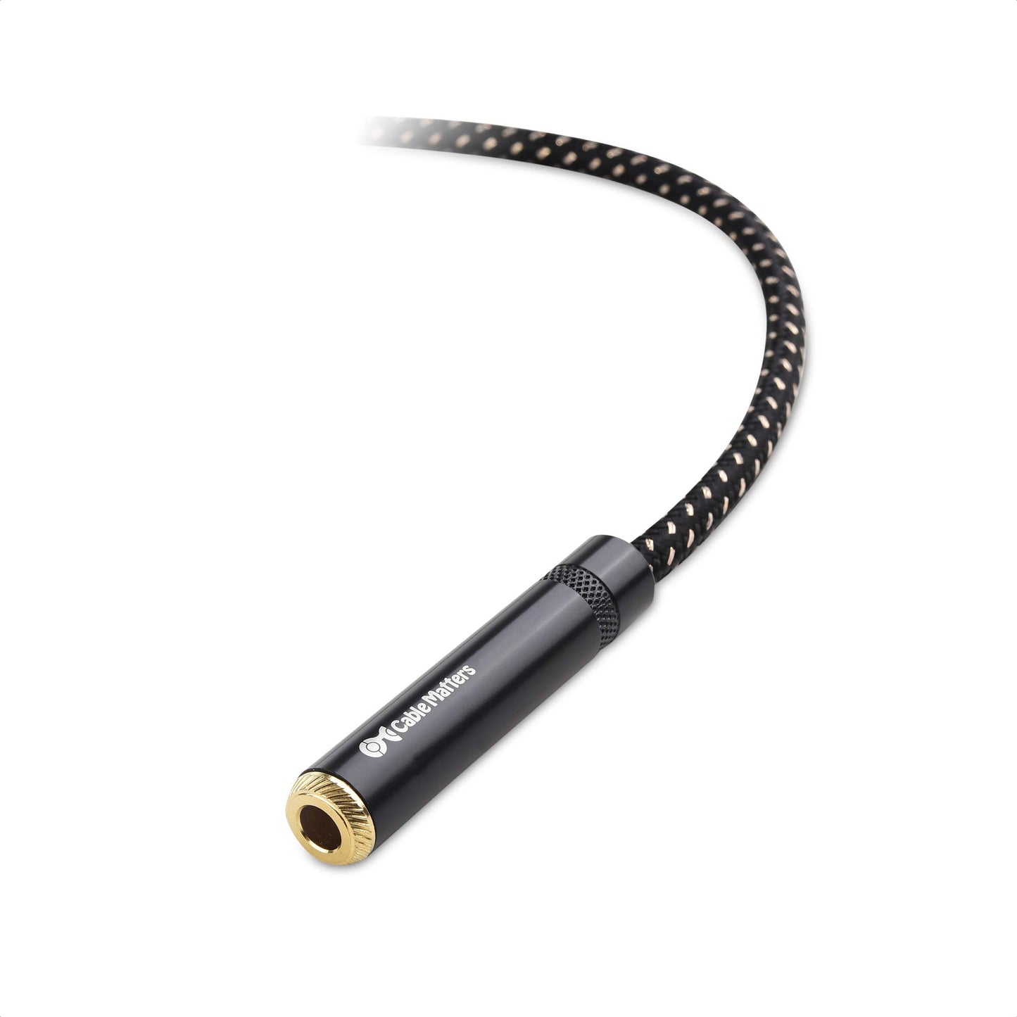 Cable Matters Braided 1/4 Inch Extension Cable 6 ft (1/4 TRS to 1/4 Inch Male to Female Cable)