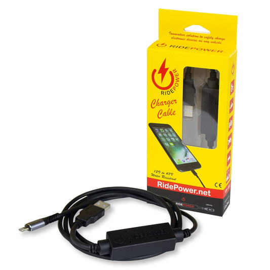 USB to Lightning Cell Phone Charger Cable, 4 FT, Black
