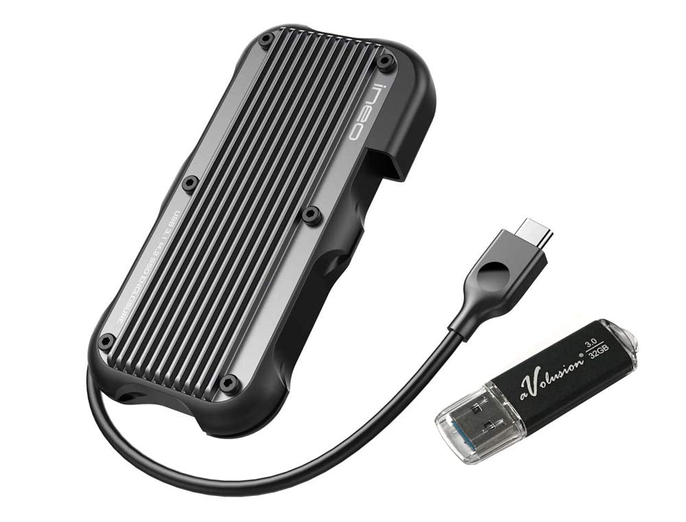 Avolusion ineo (C2594-480G+32) Rugged Mini 480GB (512GB) USB 3.1 Portable External SSD + Free 32GB USB Flash Drive [Ultra Speed R/W up to 950MB/s]