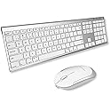 Macally Premium Bluetooth Keyboard and Mouse for Mac | Compatible Wireless Apple Keyboard and Mouse Combo (110 Keys Multi-Device Rechargeable)