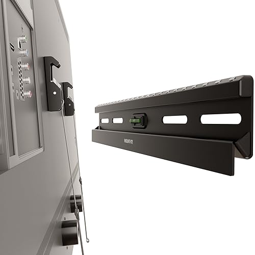 Mount-It! No Stud TV Wall Mount, Studless Drywall TV Bracket for 23-65 Inch Flat Screen TVs, No Drill Easy Install, Slim 1.1” Low Profile, Supports 77