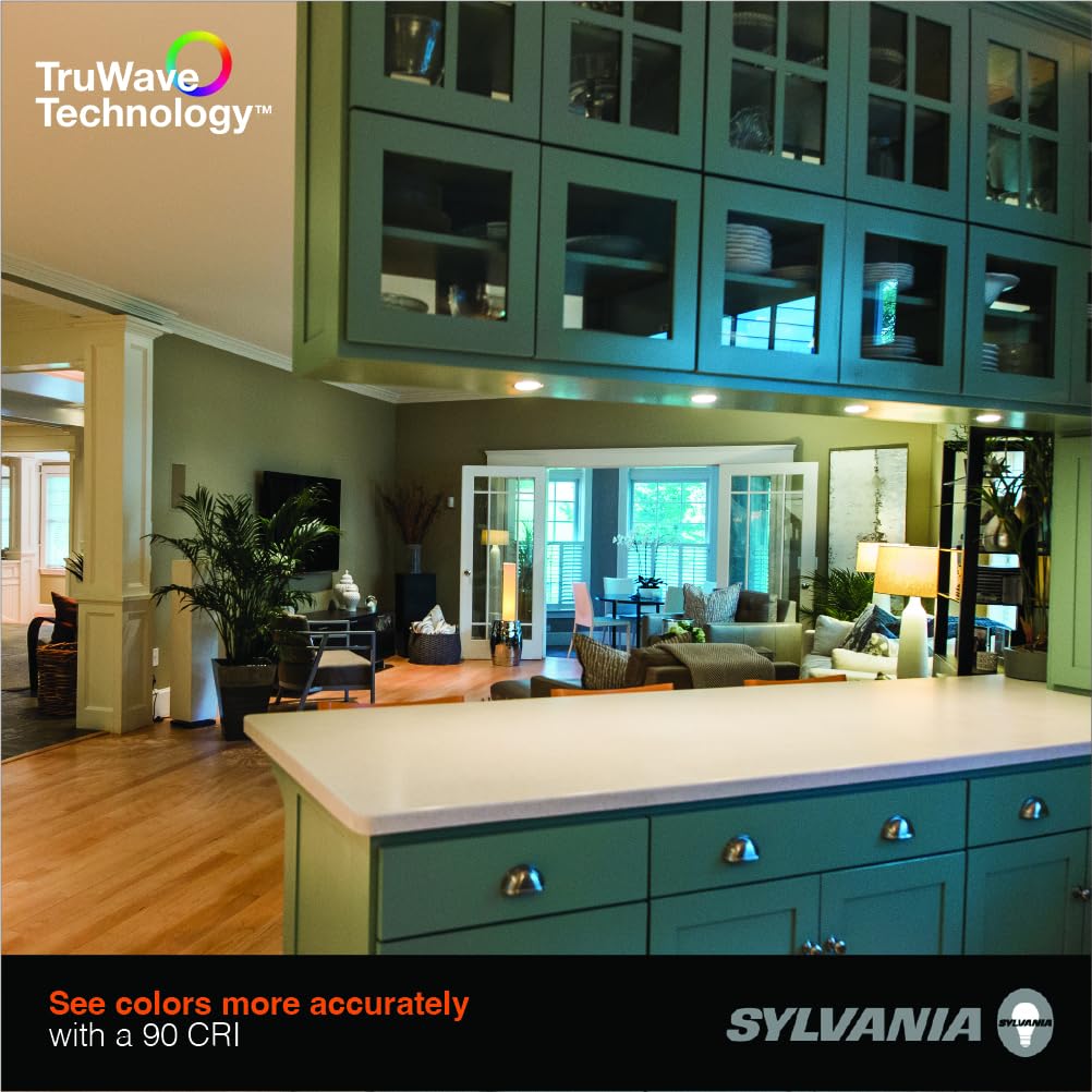 Sylvania TruWave BR30 LED Light Bulb, 7.5W = 65W, 5 CCT Select 2700/3000 / 3500/4000 / 5000K, Dimmable, 650 LMS, Frosted Finish - 1 Pack (41922)