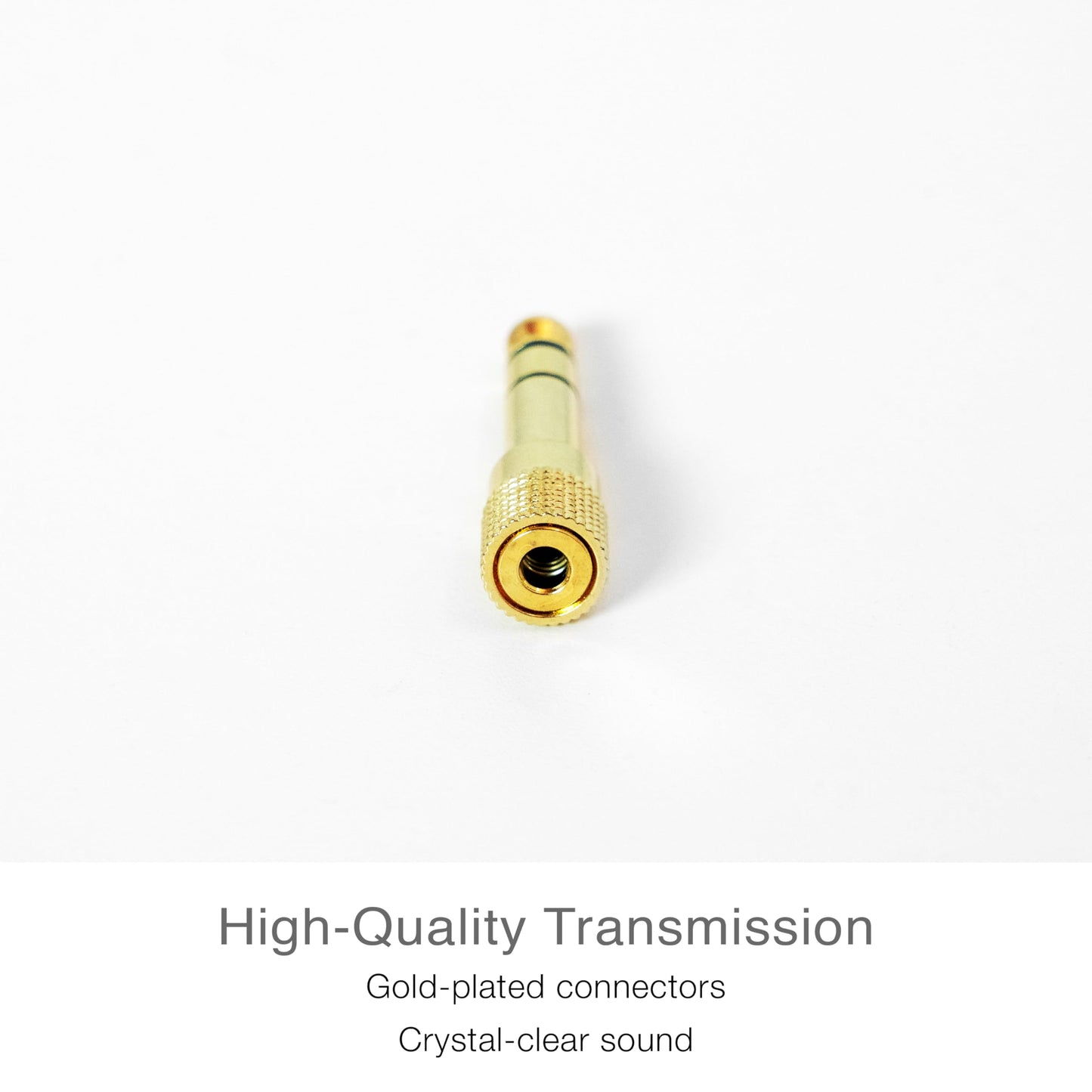 MEE audio 1/4 inch Stereo Audio Adapter, 3.5mm (1/8") Female to 6.3mm (1/4") Male Converter, Gold Plated, TRS and TRRS Compatible for Headphones