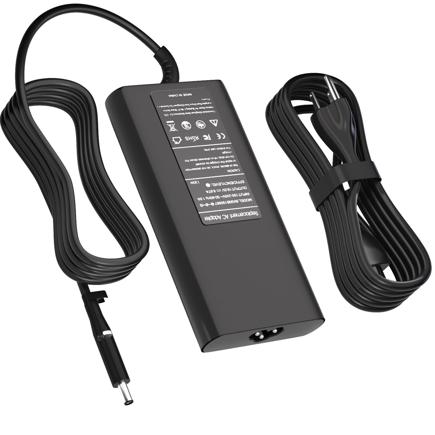 VillaCool 130W 19.5V 4.5mm tip Power Supply AC Laptop Charger Compatible with Dell Precision 3520 5540 M5520 5530 7530,XPS 15 9560 7590 AC Charger