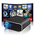 kovela Smart Projector with WiFi and Bluetooth 1080P Outdoor Video Projector Support 4K 800 ANSI Smart Outdoor Home Movie Projectors Auto Keystone