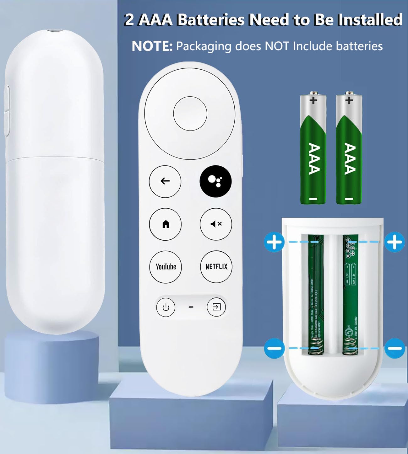 Upgrade Voice Remote for Google Chromecast 4k Snow TV, G9N9N Replacement Remote Control for Google TV, GA01920-US, GA01409-US, GA01923-US, GA01919-US