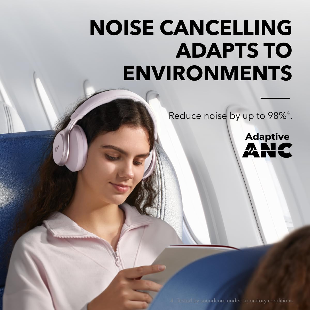 Soundcore by Anker, Space One, Active Noise Cancelling Headphones, 2X Stronger Voice Reduction, 40H ANC Playtime, App Control, LDAC Hi-Res Wireless…