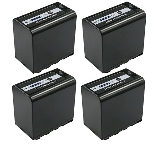 Kastar AG-VBR89G Battery 4-Pack Replacement for Panasonic AJ-UX90, AJ-UX180, HC-X1, LUMIX BGH1 Cinema 4K Box Camera, AG-VBR59, AG-VBR89G, AG-VBR118G