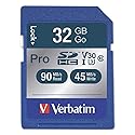 Verbatim 32GB Pro 600X SDHC Memory Card, UHS-1 U3 Class 10-98047