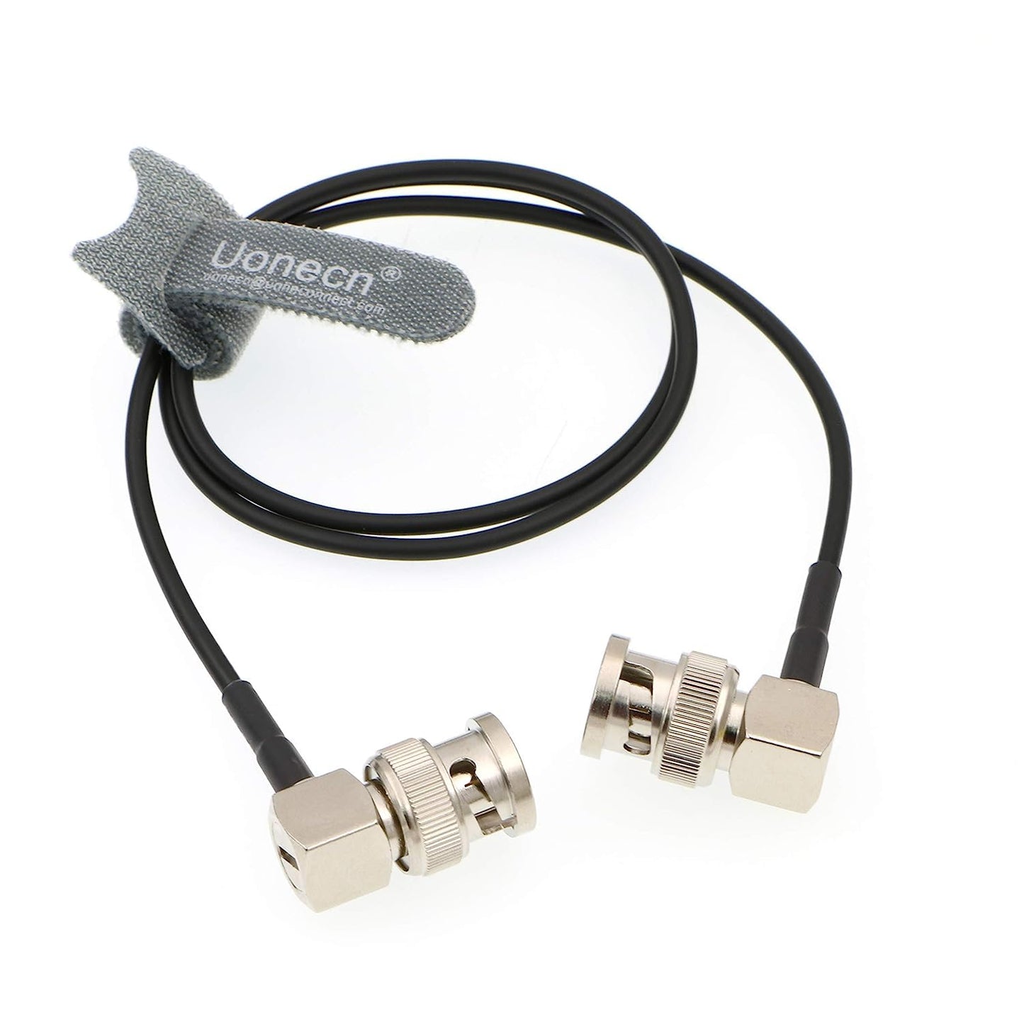 Uonecn Flexible HD SDI Cable RG179 Right Angle BNC Male to Right Angle BNC Male 75ohm Blackmagic HyperDeck Shuttle BMCC BMPC Hyperdeck Cameras