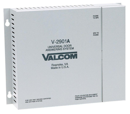 Valcom V-2901A Enhanced Single Door Answering Device That Activates Door Locks,White