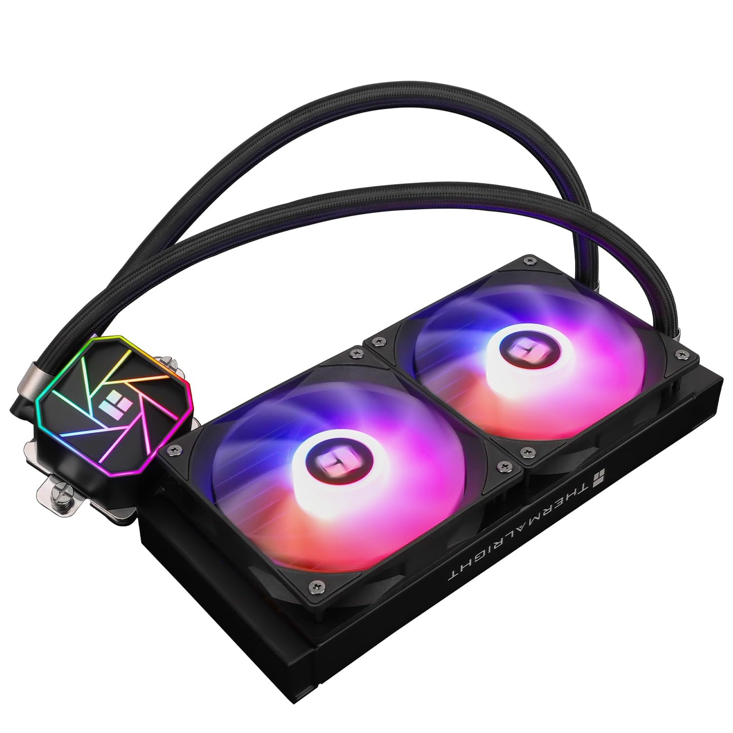 Aqua Elite 240 V3 Liquid CPU Cooler, AIO Pump Head Speed up to 3300RPM, TL-C12B-S V2×2 PWM Fans,for AMD/AM4/AM5, Intel LGA1150/1151/1200/2011/1700
