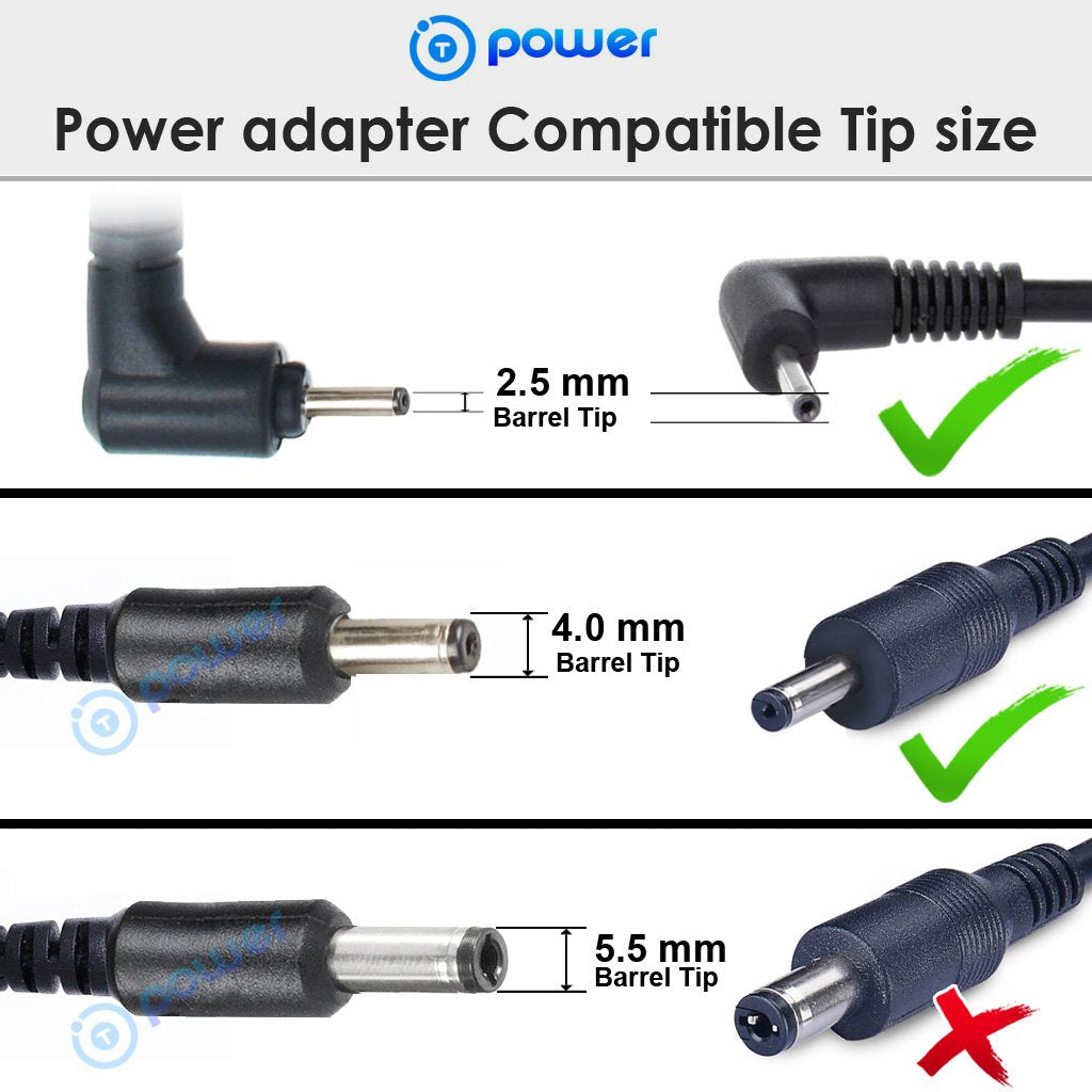 T-Power 19V Charger for ASUS Dual-Band RT-N66U RT-N65U RT-AC66U RT-AC68U RT-AC68W RT-AC68P RT-AC68R N750 N900 AC1750 AC1900 Gigabit Wi-Fi Router…