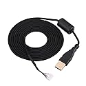 Universal Mouse Cable Braided Line Wire Replacement for or (Black)