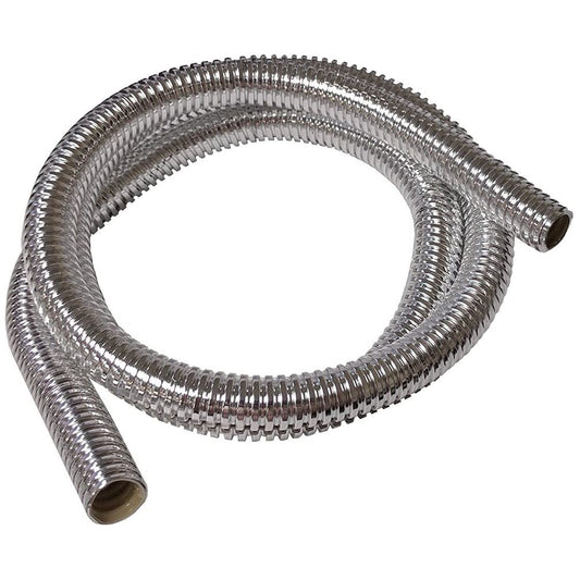 Bentley Harris ConvoShield Aluminized Nylon Wire Loom Tubing - 1/4" Inch Diameter - 39” Inch Long | Chrome Finish Wire Loom | High Temp.