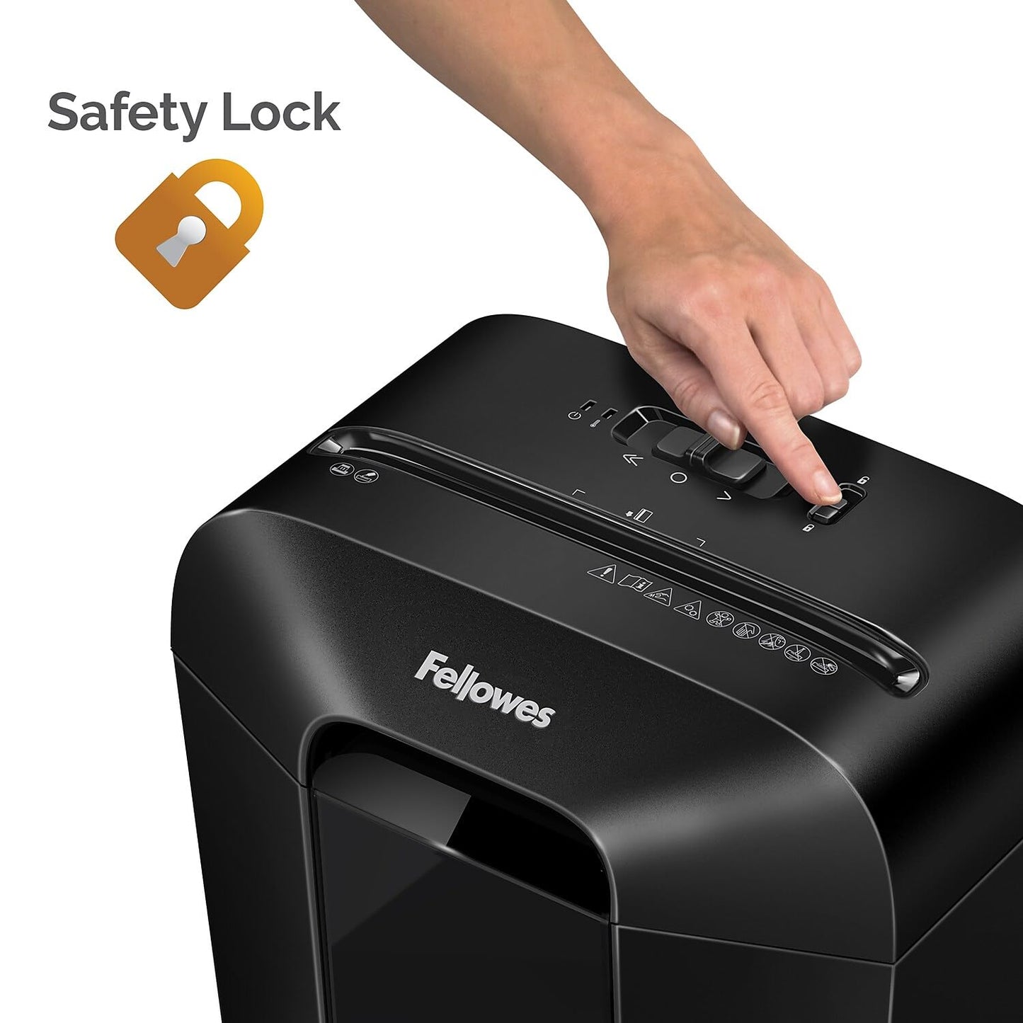 Fellowes Powershred LX70-DB 11 Sheet Cross-Cut Household Paper Shredder for Home Office