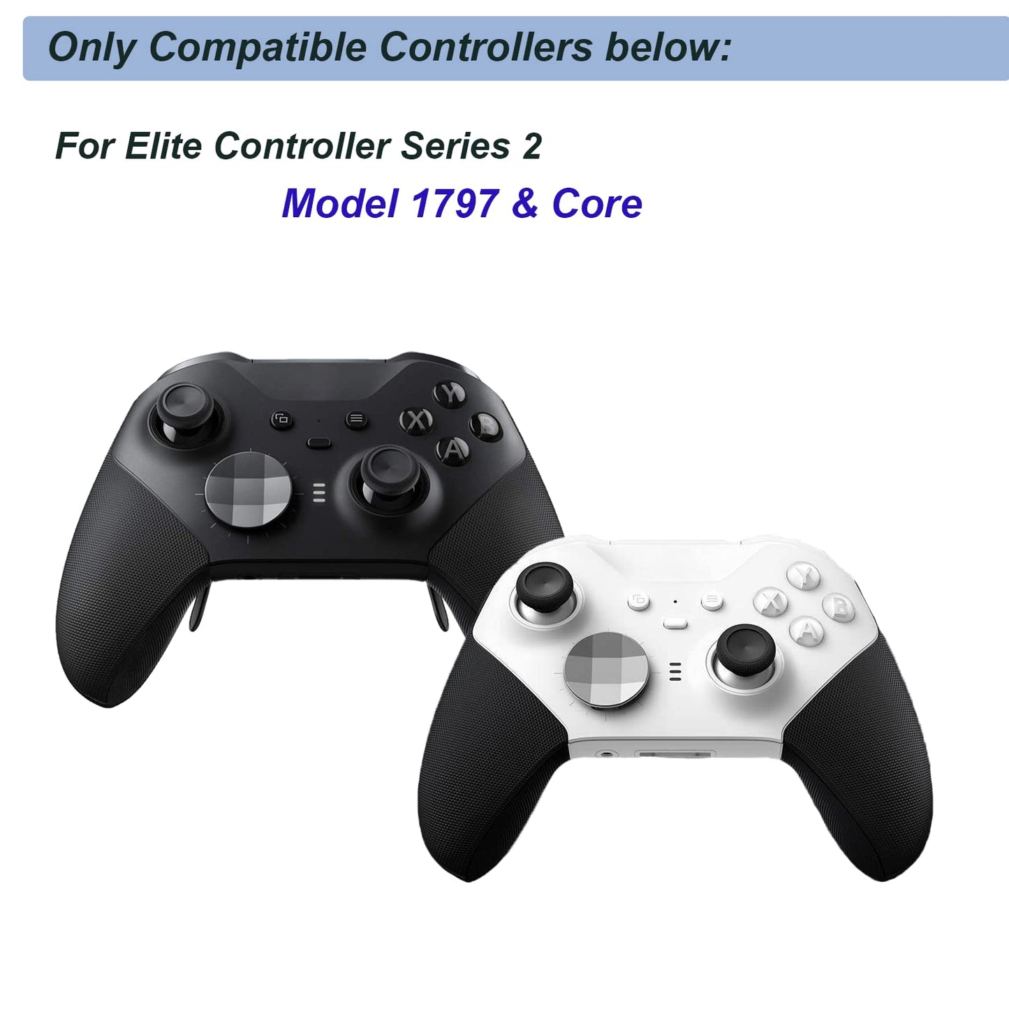for Elite Series 2 Thumbsticks, D-Pads, Paddles Trigger Buttons Replacement with Tools for Xbox One Elite Series 2 Controller Model1797, Elite Series