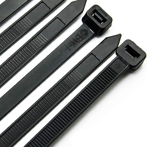 Cable Zip Ties Heavy Duty 12 Inch, Ultra Strong Plastic Wire Ties with 120 Pounds Tensile Strength, 100 Pieces, Nylon Tie Wraps with 0.3 Inch Width
