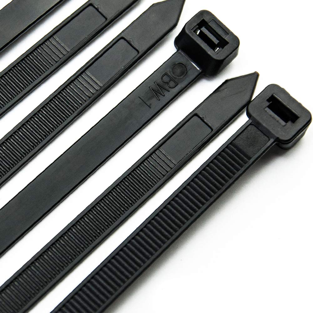 Cable Zip Ties Heavy Duty 12 Inch, Ultra Strong Plastic Wire Ties with 120 Pounds Tensile Strength, 100 Pieces, Nylon Tie Wraps with 0.3 Inch Width