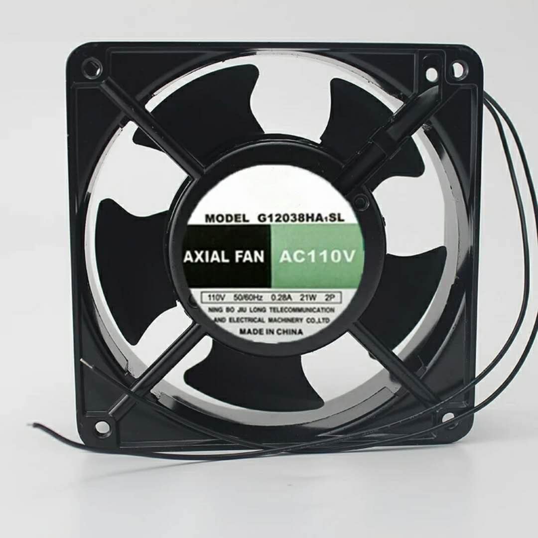 G12038HA1SL 110V Fan 120x120x38 Axial Fan 2Wire Cooling Fan with Net Cover