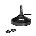 Tram® 100-Watt Pretuned Dual-Band 144 MHz to 148MHz VHF/435 MHz to 450 MHz UHF Amateur Radio Antenna Kit with Magnet Mount and Cable